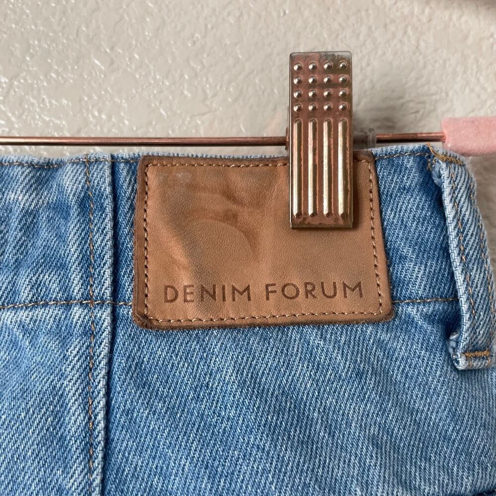 Denim Forum Jeans Womens Size 23 Cargo Blue Denim 90s Edie Low Rise‎ Y2K Cotton - Picture 10 of 14